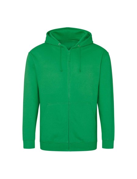 Pánská mikina na zip s kapucí ZOODIE - Kelly green S
