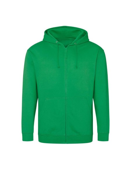 Pánská mikina na zip s kapucí ZOODIE - Kelly green XL