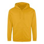 Pánská mikina na zip s kapucí ZOODIE - Mustard L