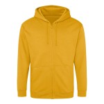 Pánská mikina na zip s kapucí ZOODIE - Mustard S