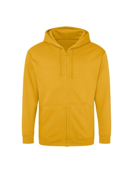 Pánská mikina na zip s kapucí ZOODIE - Mustard L