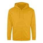 Pánská mikina na zip s kapucí ZOODIE - Mustard XXL