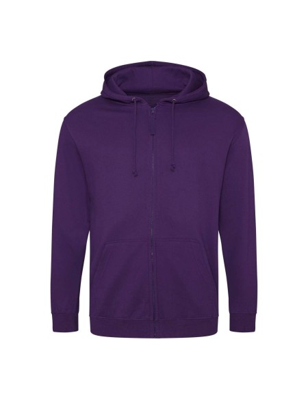 Pánská mikina na zip s kapucí ZOODIE - Purple S