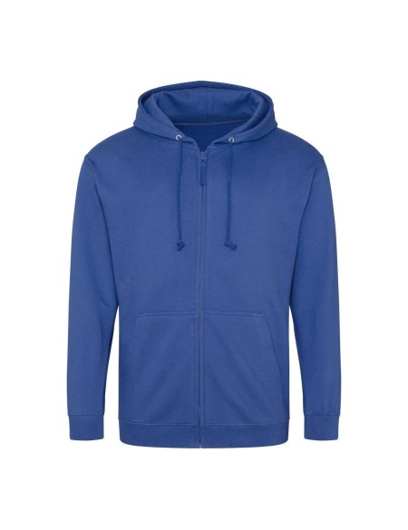 Pánská mikina na zip s kapucí ZOODIE - Royal blue XXL