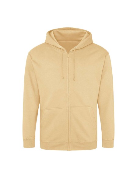 Pánská mikina na zip s kapucí ZOODIE - Desert sand S