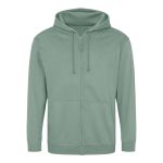 Pánská mikina na zip s kapucí ZOODIE - Dusty green L