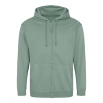 Pánská mikina na zip s kapucí ZOODIE - Dusty green XL