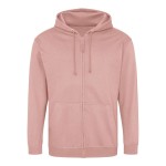 Pánská mikina na zip s kapucí ZOODIE - Dusty pink M