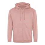 Pánská mikina na zip s kapucí ZOODIE - Dusty pink XL