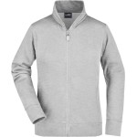 Dámská mikina na zip James+Nicholson JN52 - Grey heather L