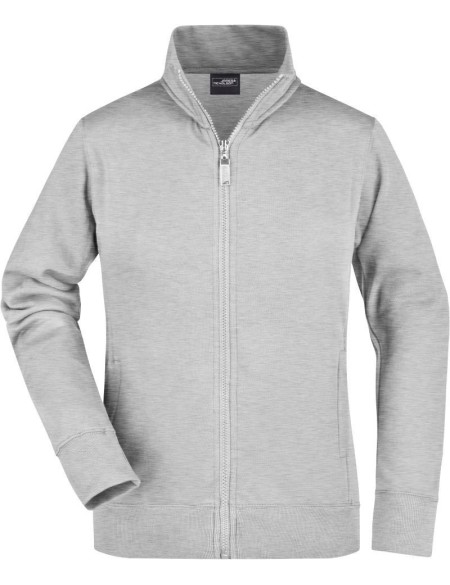 Dámská mikina na zip James+Nicholson JN52 - Grey heather L