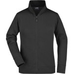Dámská mikina na zip James+Nicholson JN52 - Black XL