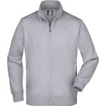 Pánská mikina na zip James+Nicholson JN46 - Grey heather S