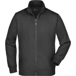 Pánská mikina na zip James+Nicholson JN46 - Black S