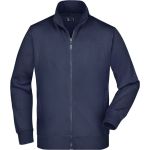 Pánská mikina na zip James+Nicholson JN46 - Navy L