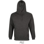 Unisex mikina s kapucí CONDOR - Charcoal melange M