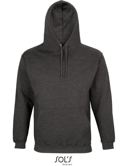 Unisex mikina s kapucí CONDOR - Charcoal melange M
