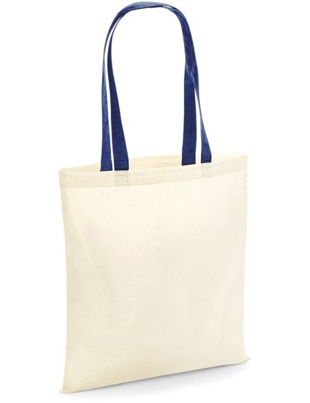Bavlněná taška W101C - Natural/french navy