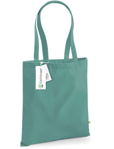 EarthAware organická bavlněná taška - Sage green