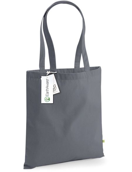 EarthAware organická bavlněná taška - Graphite grey