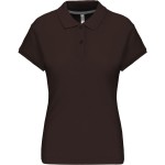 Dámská polokošile Kariban K242 - Chocolate XXL