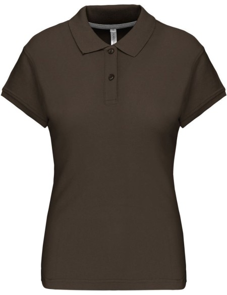 Dámská polokošile Kariban K242 - Dark khaki M