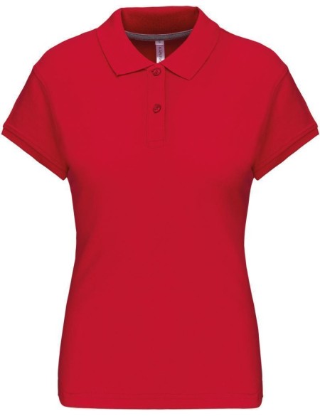 Dámská polokošile Kariban K242 - Červená 3XL