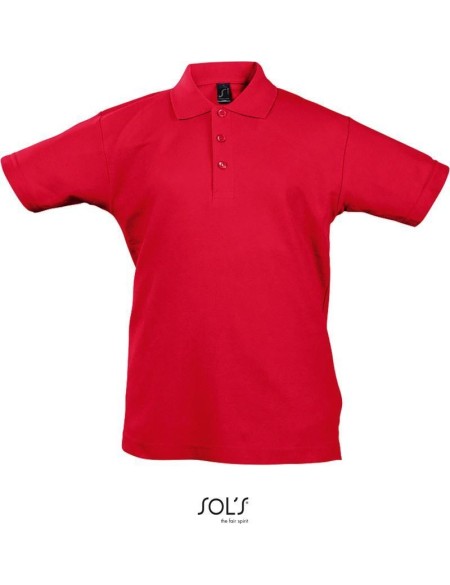 Dětská polokošile Summer Kids II - Červená 6 let
