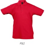 Dětská polokošile Summer Kids II - Červená 8 let