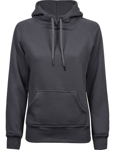 Dámská mikina s kapucí TeeJays 5431 - Dark grey XXL